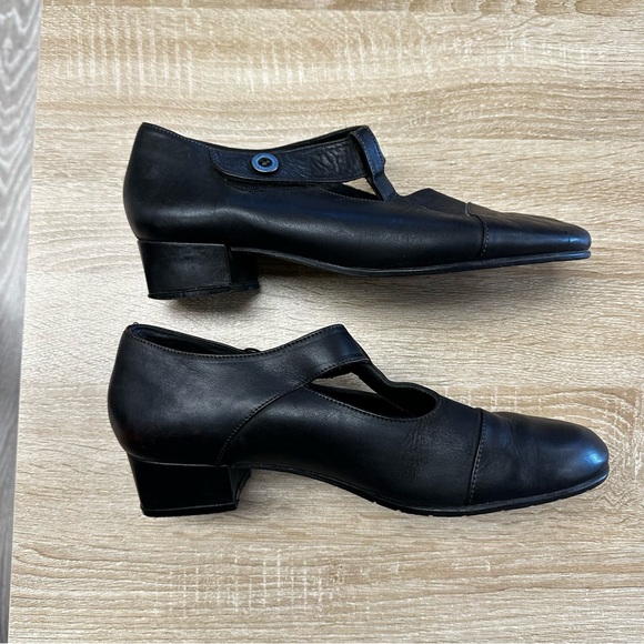 Mille brand black leather retro Mary Jane shoes - Picture 13 of 15